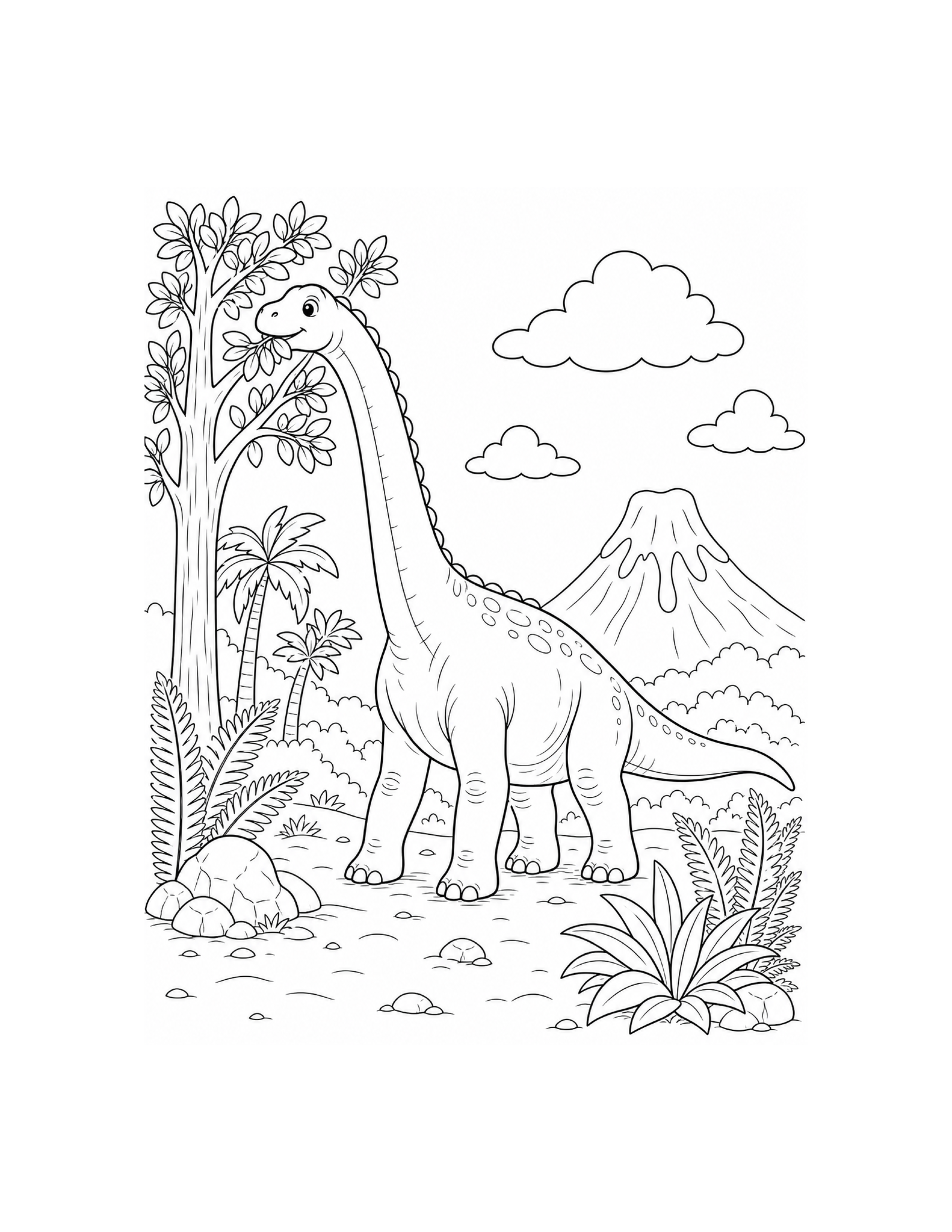 Brachiosaurus Coloring Page