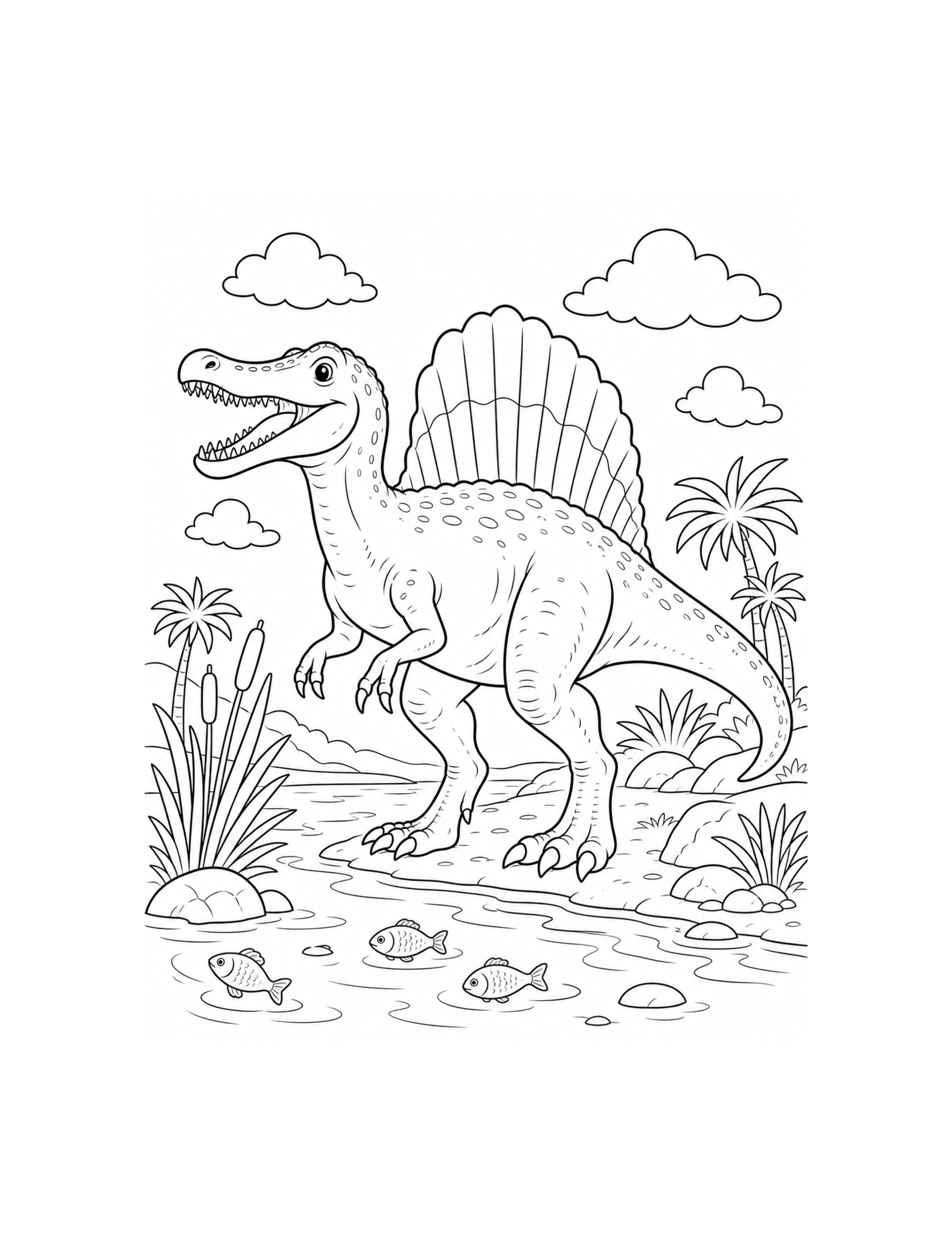 Spinosaurus Coloring Page