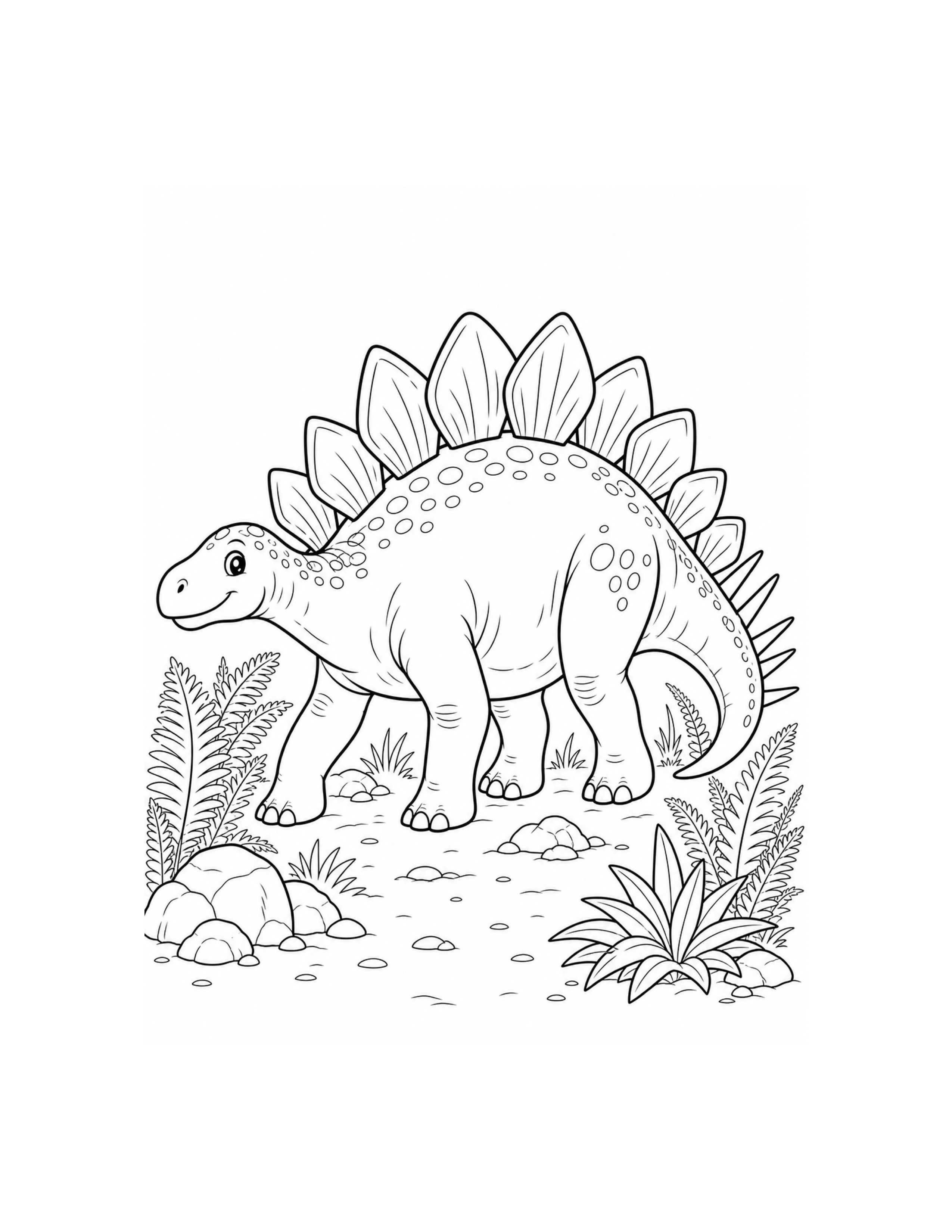 Stegosaurus Coloring Page