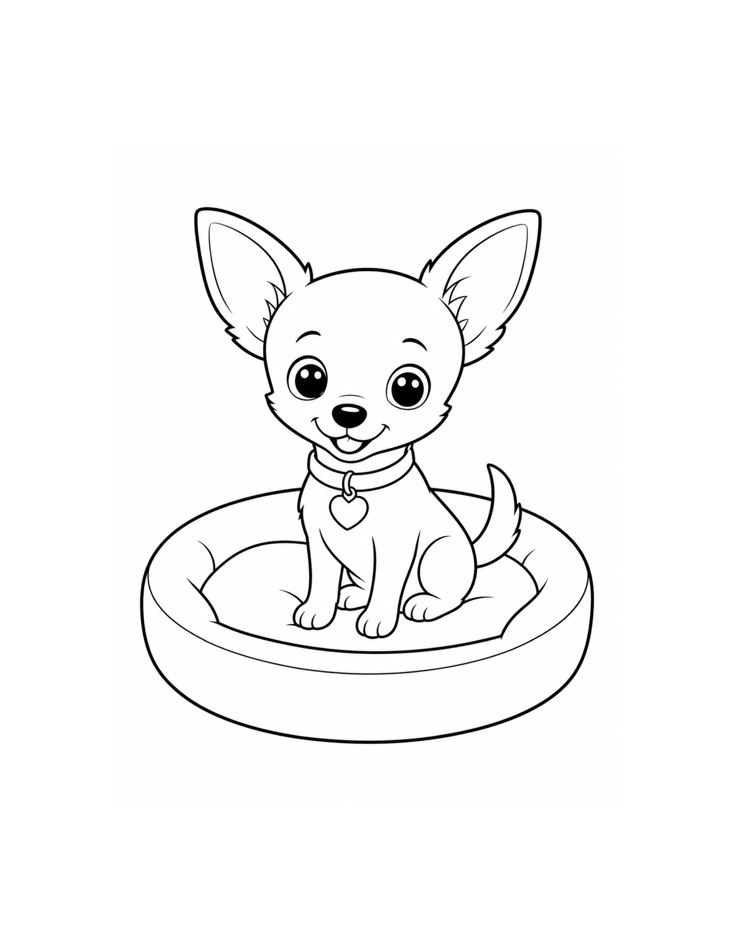 Chihuahua Puppy Coloring Page