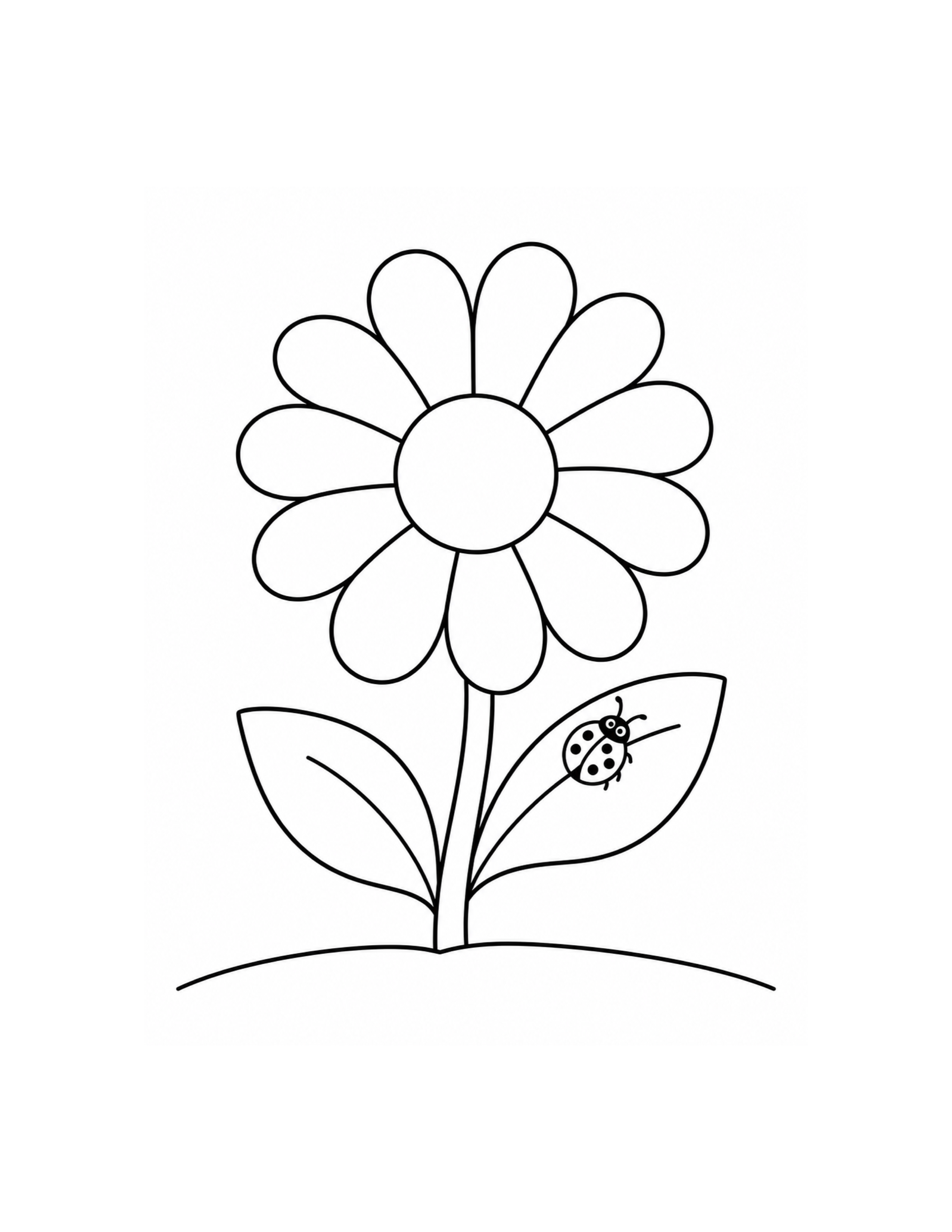 Daisy Flower Coloring Page